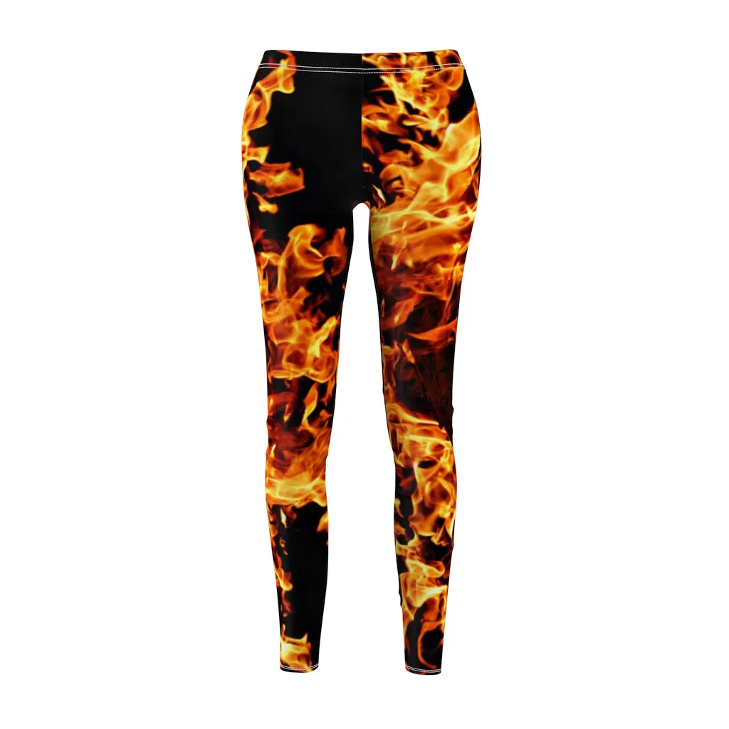 16.60 fire flames Women's  Leggings, casual/gym/yoga/lounge wear, comfortable, chillout wear, Christmas/Thanksgiving Gifts