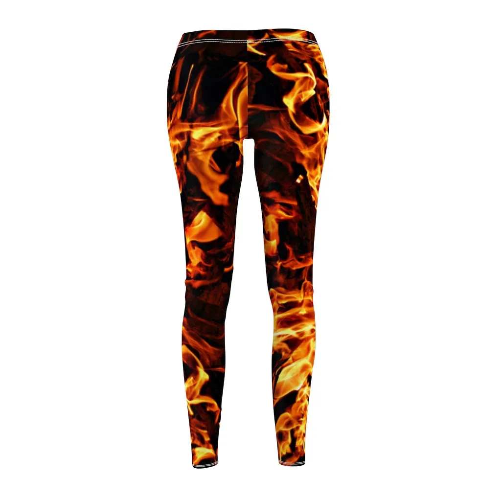 16.60 fire flames Women's  Leggings, casual/gym/yoga/lounge wear, comfortable, chillout wear, Christmas/Thanksgiving Gifts