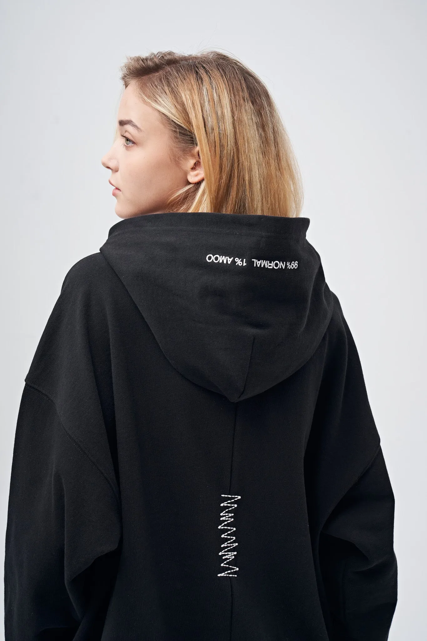 90s Vintage Two Seasons Hoodie For Women Black by Amoo