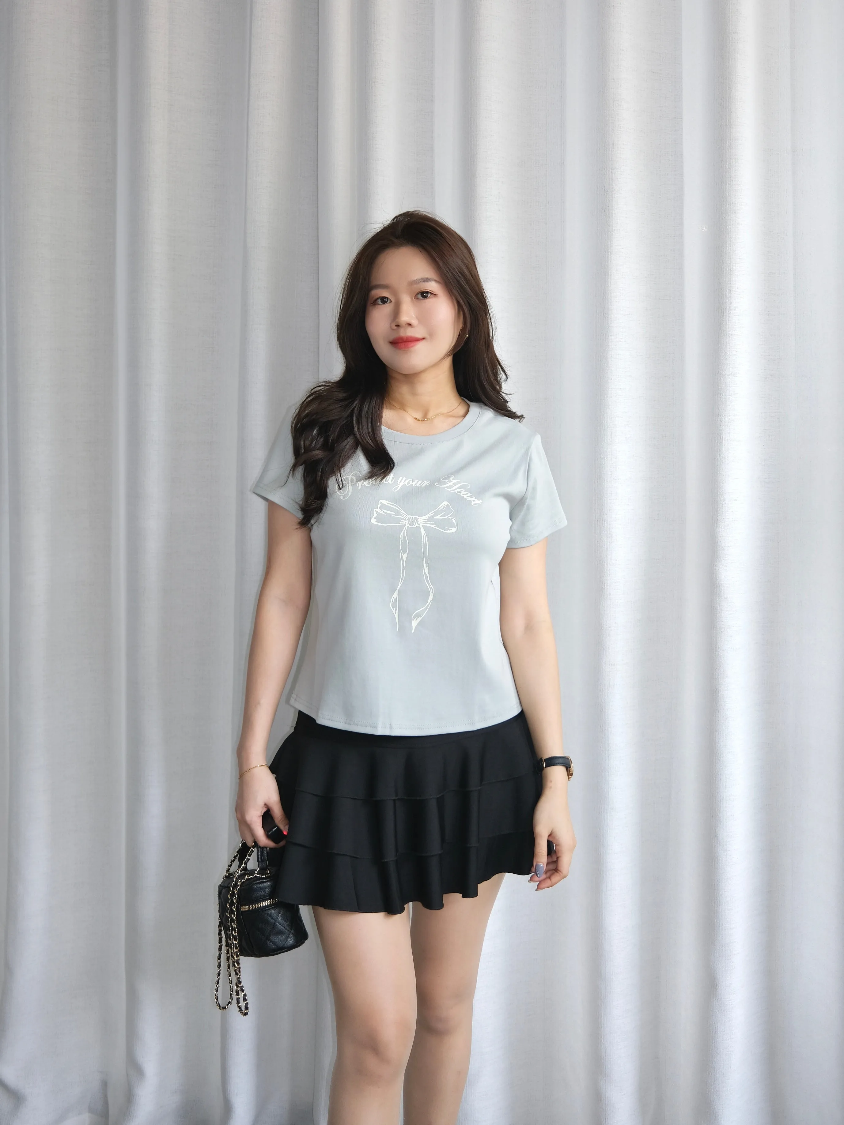 ACEWIN Ribbon Printed T-Shirt (Free Size) 110359