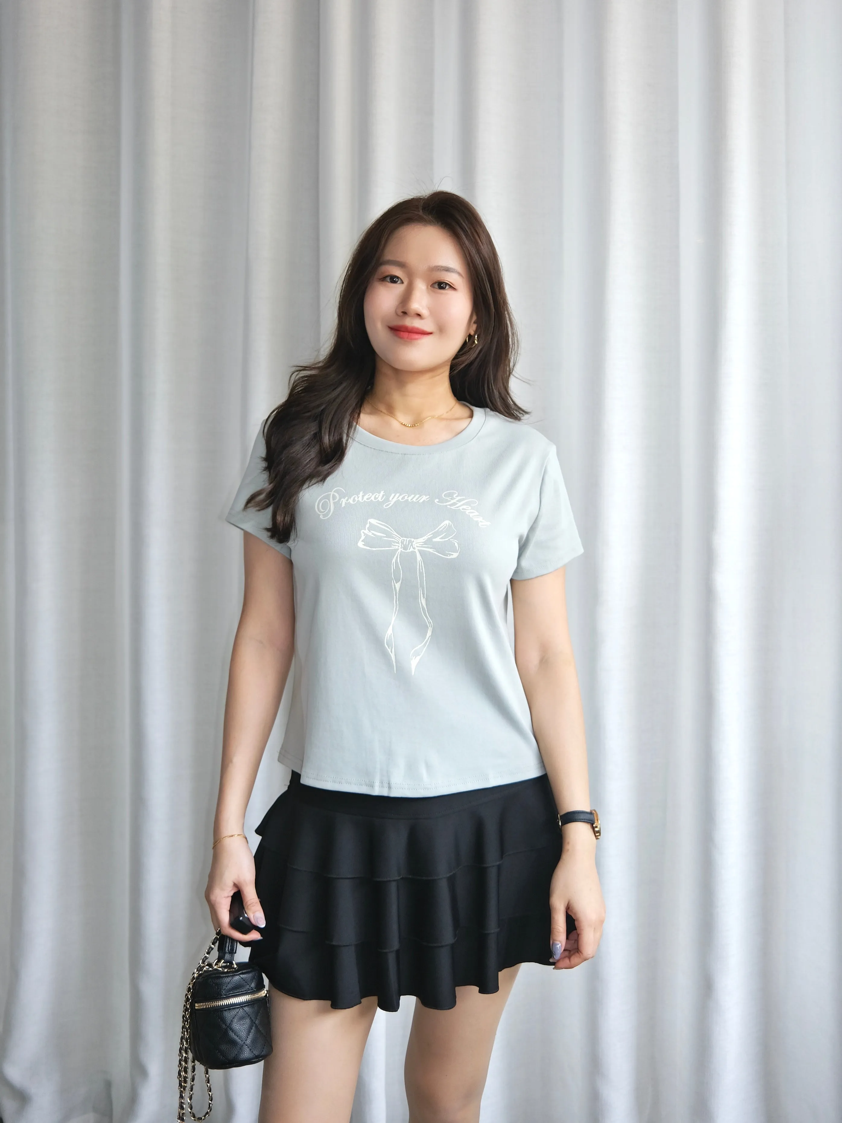 ACEWIN Ribbon Printed T-Shirt (Free Size) 110359