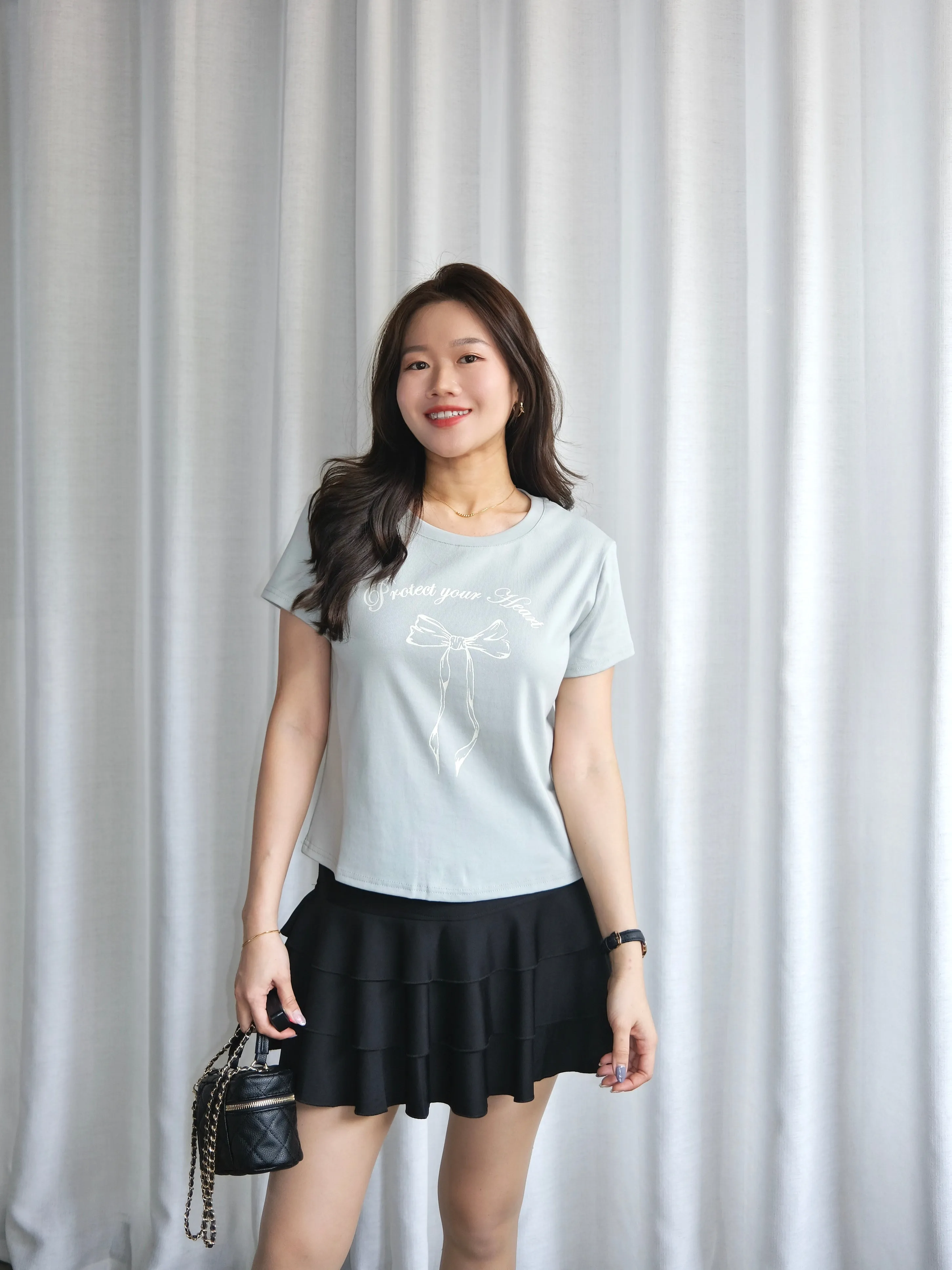 ACEWIN Ribbon Printed T-Shirt (Free Size) 110359