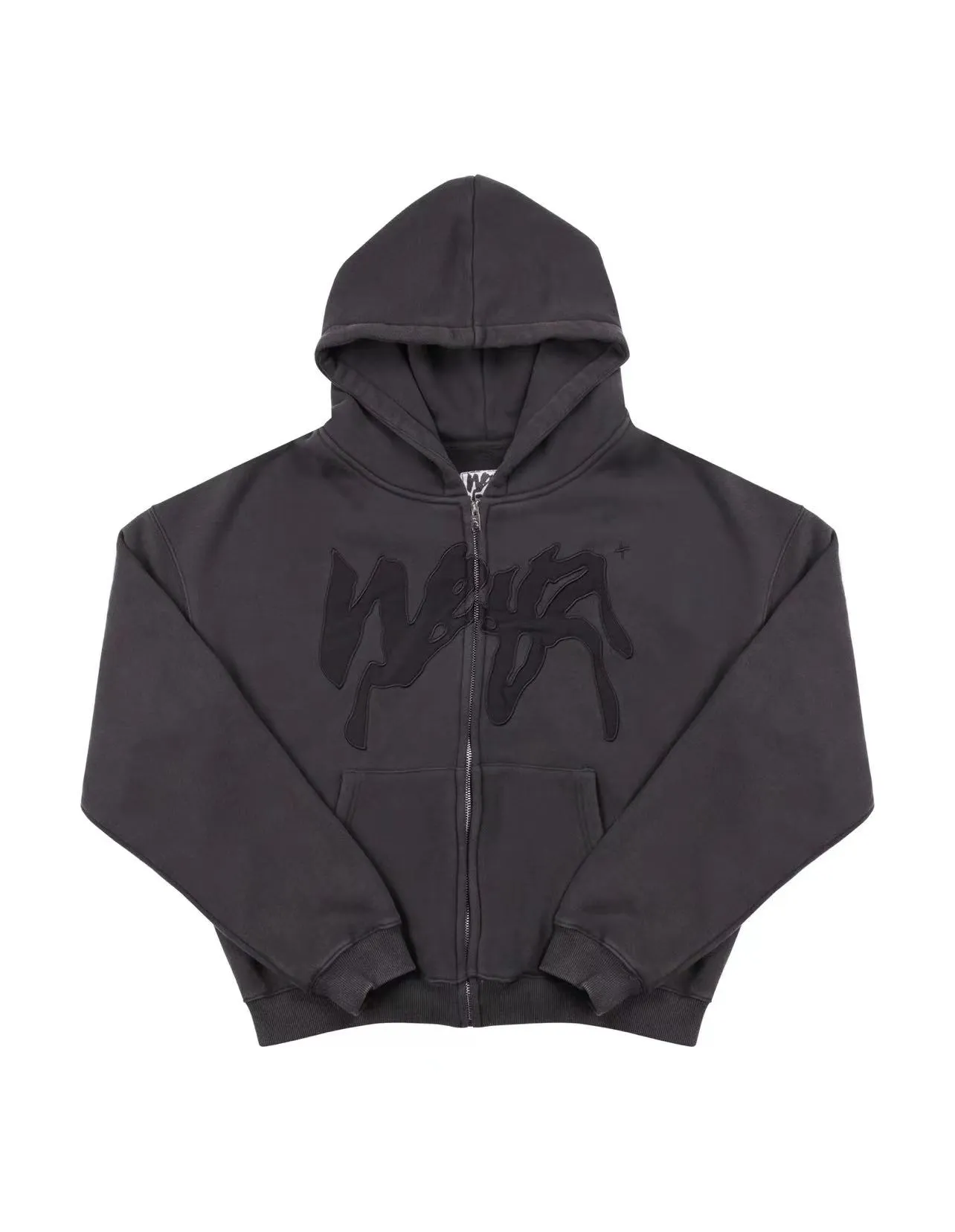 Advbridge 2024 Trendy Gothic Punk Graphic Print Zipper Hoodie Street Harajuku Retro Oversized Sweatshirt Men Hip Hop Casual Loose Jacket