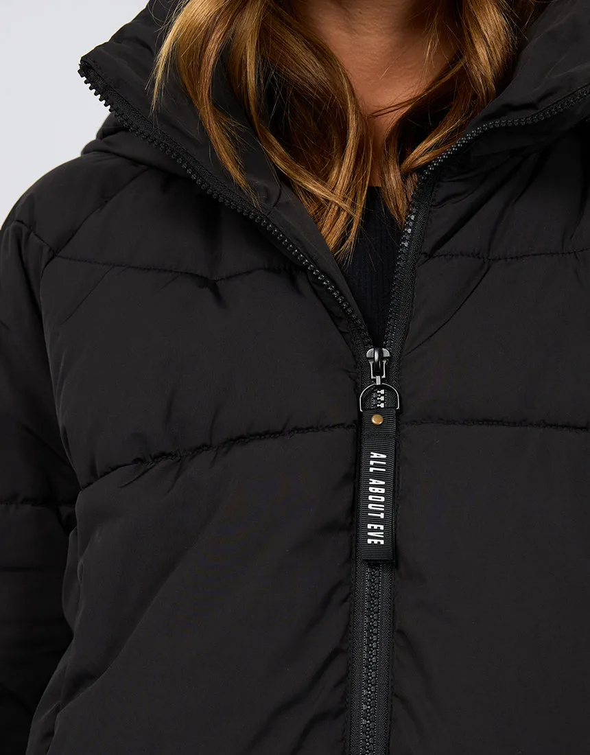 All About Eve Remi Luxe Midi Puffer Black