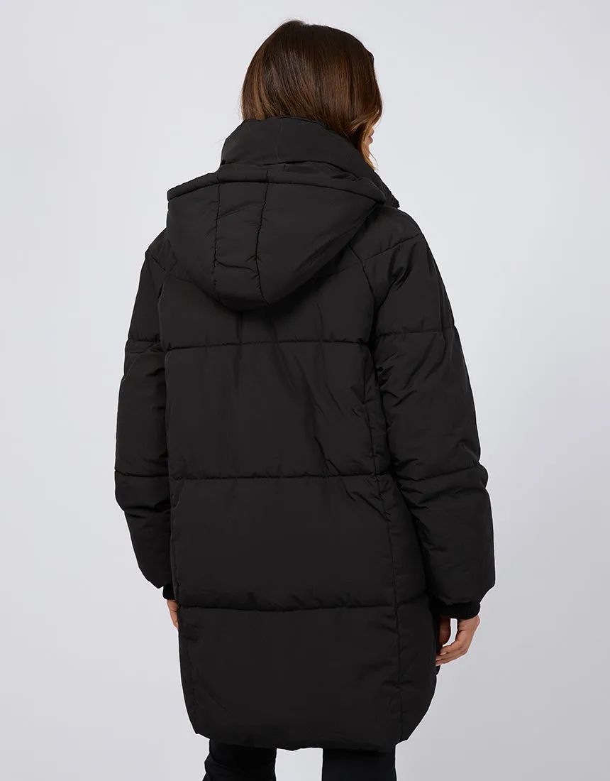 All About Eve Remi Luxe Midi Puffer Black