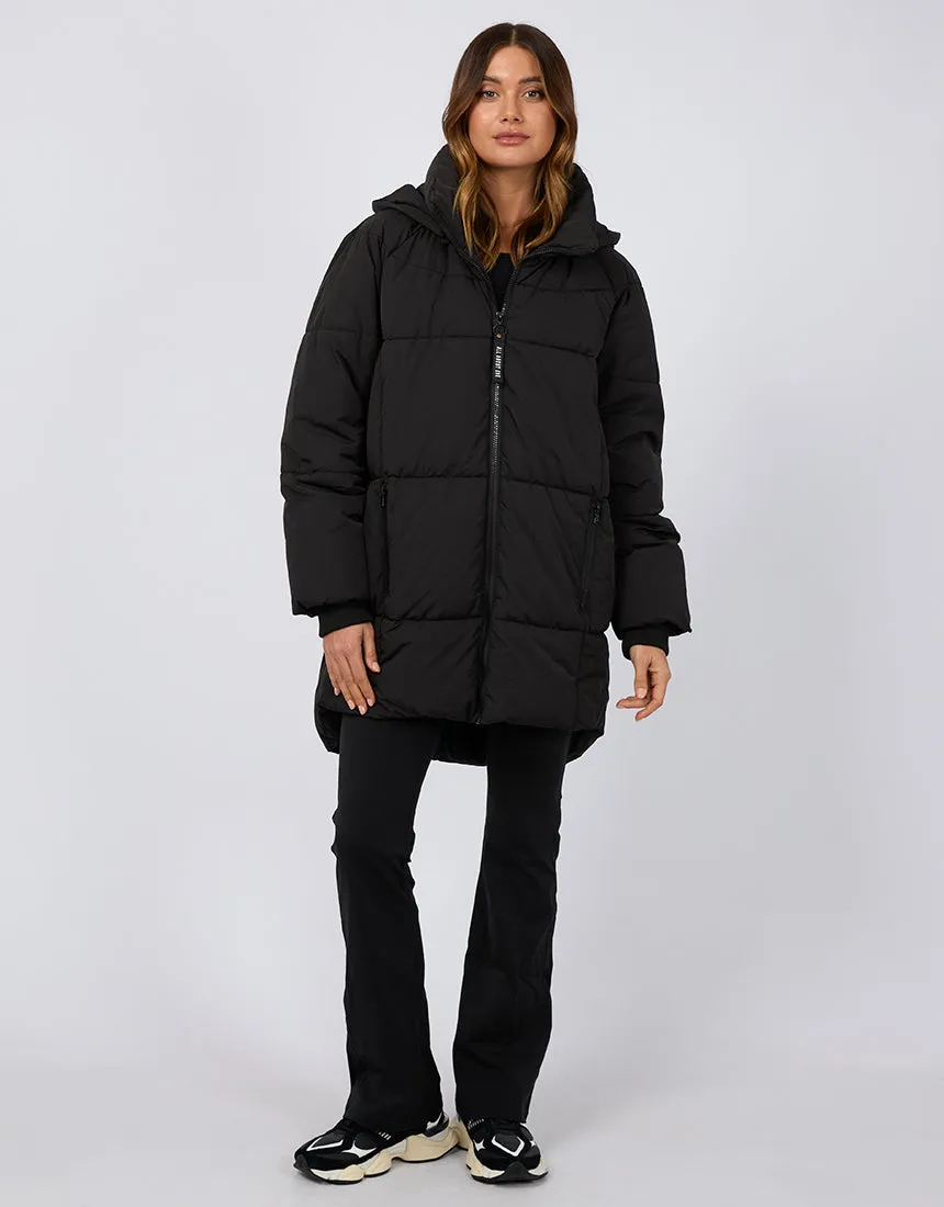 All About Eve Remi Luxe Midi Puffer Black