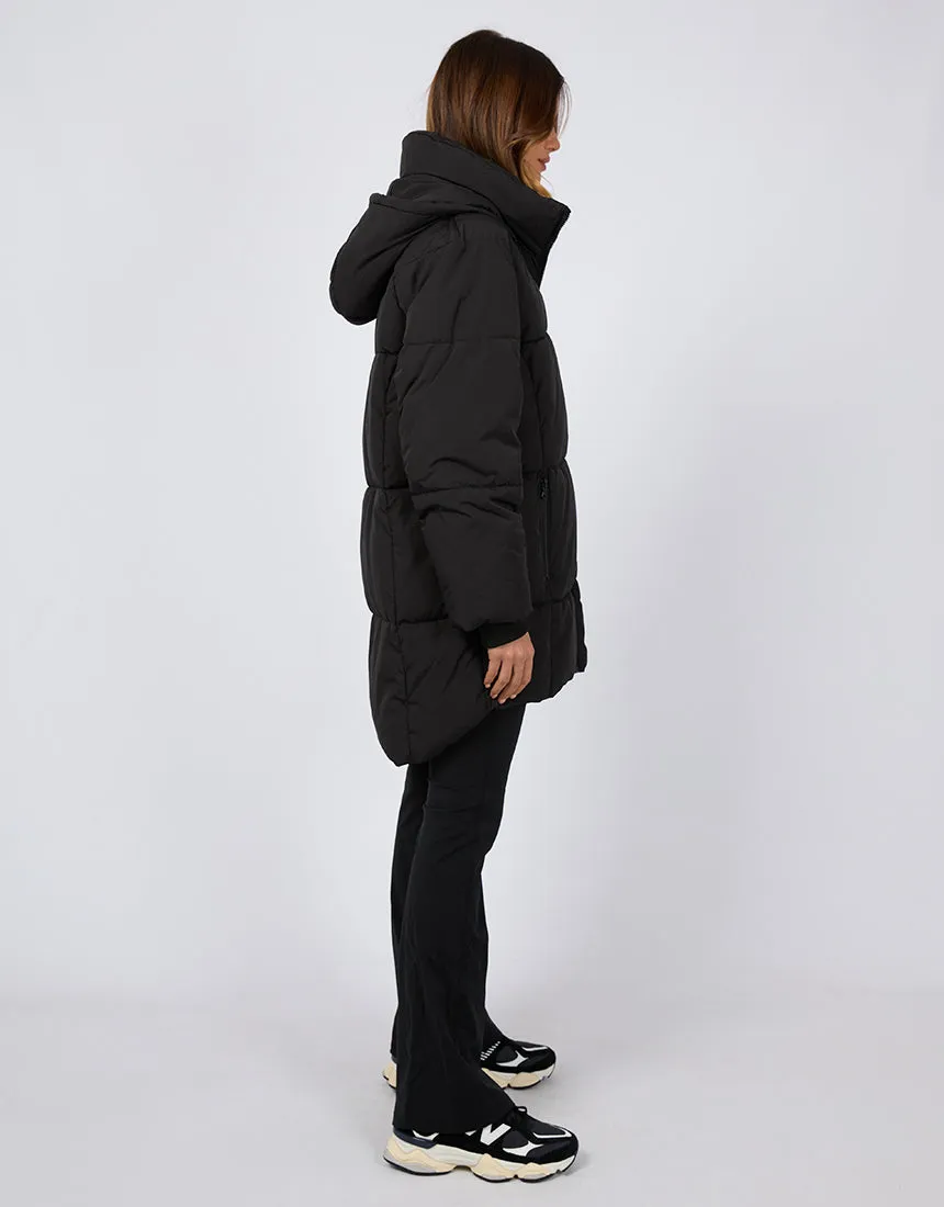 All About Eve Remi Luxe Midi Puffer Black