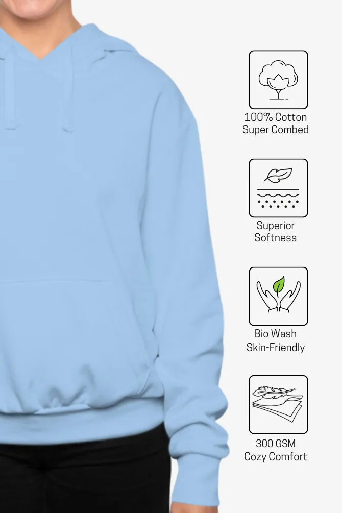 Baby Blue Hoodie for women