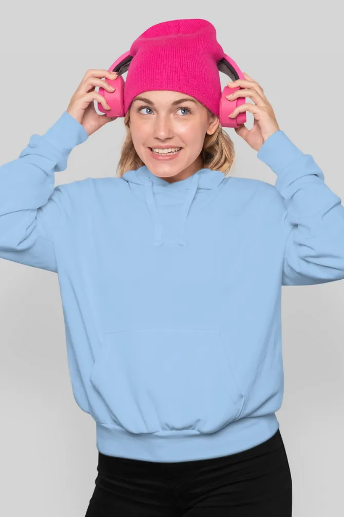 Baby Blue Hoodie for women
