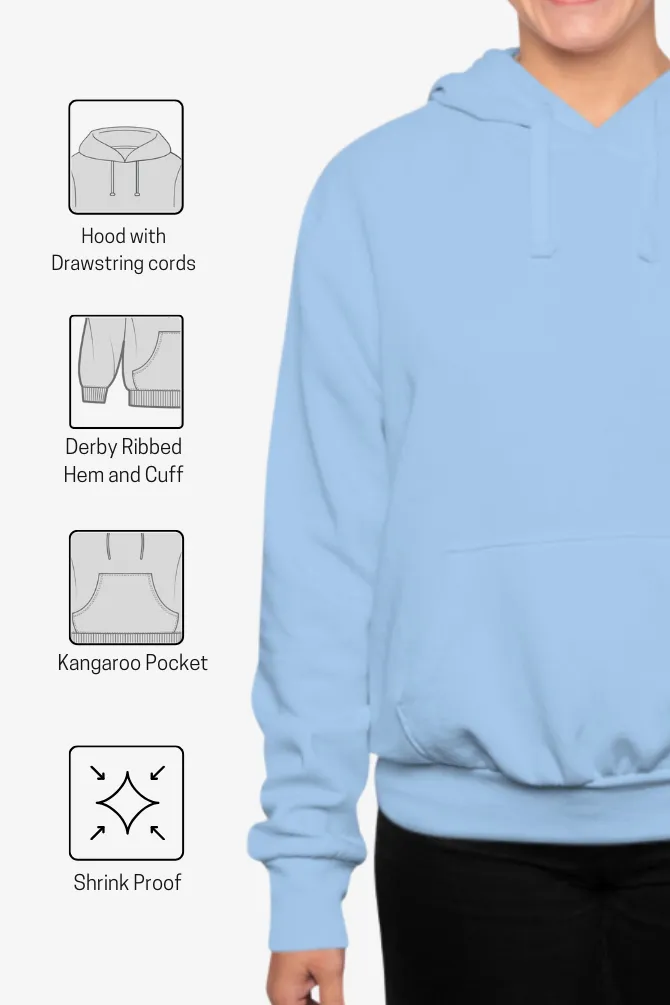 Baby Blue Hoodie for women