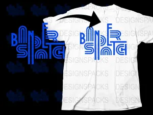 Bandersnatch Retro Logo Design Graphic Png Digital Download