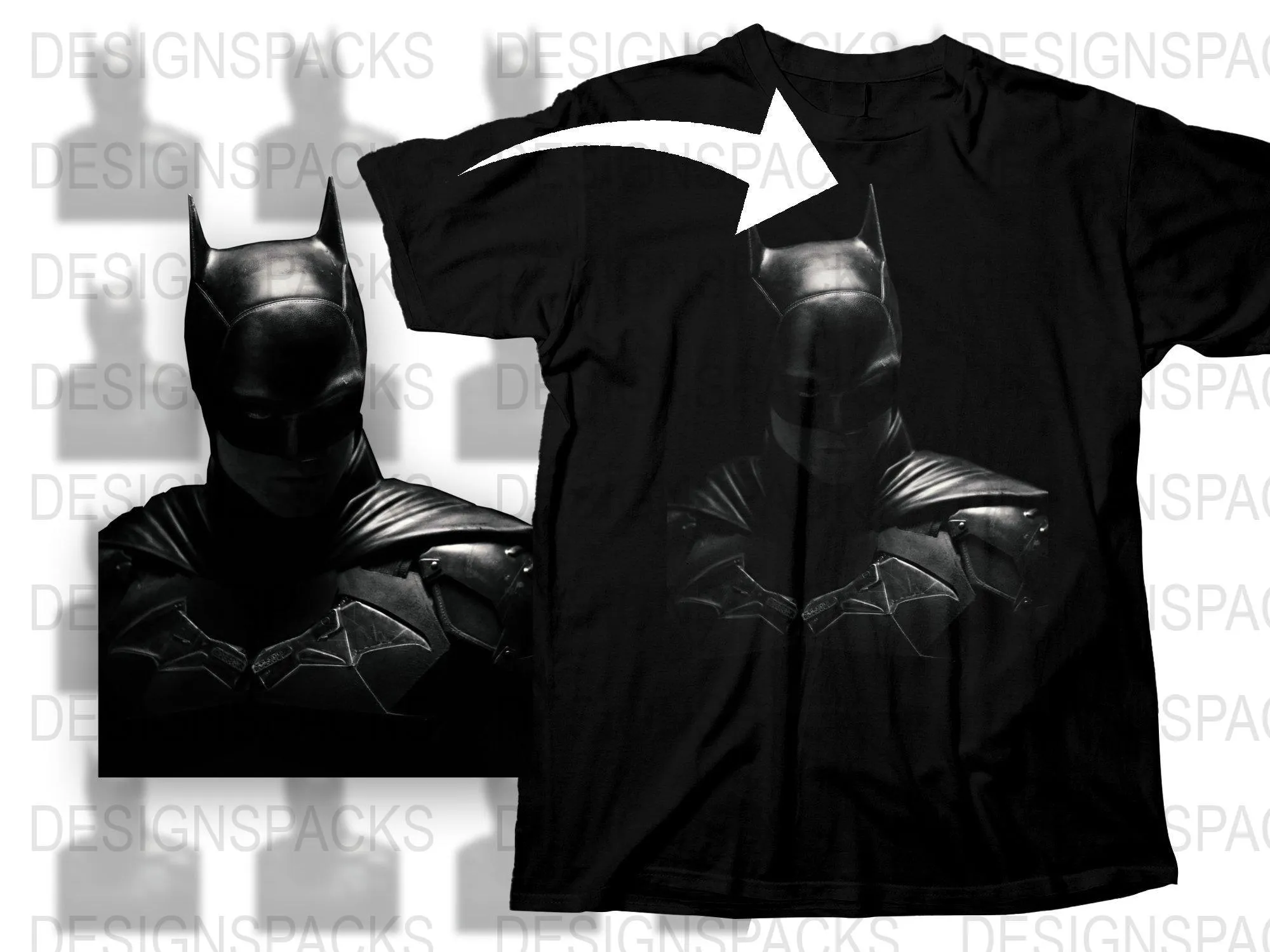 Batman Dark Silhouette Graphic Print Png Digital Download