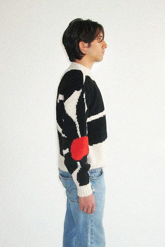 Black Flower Hana Sweater