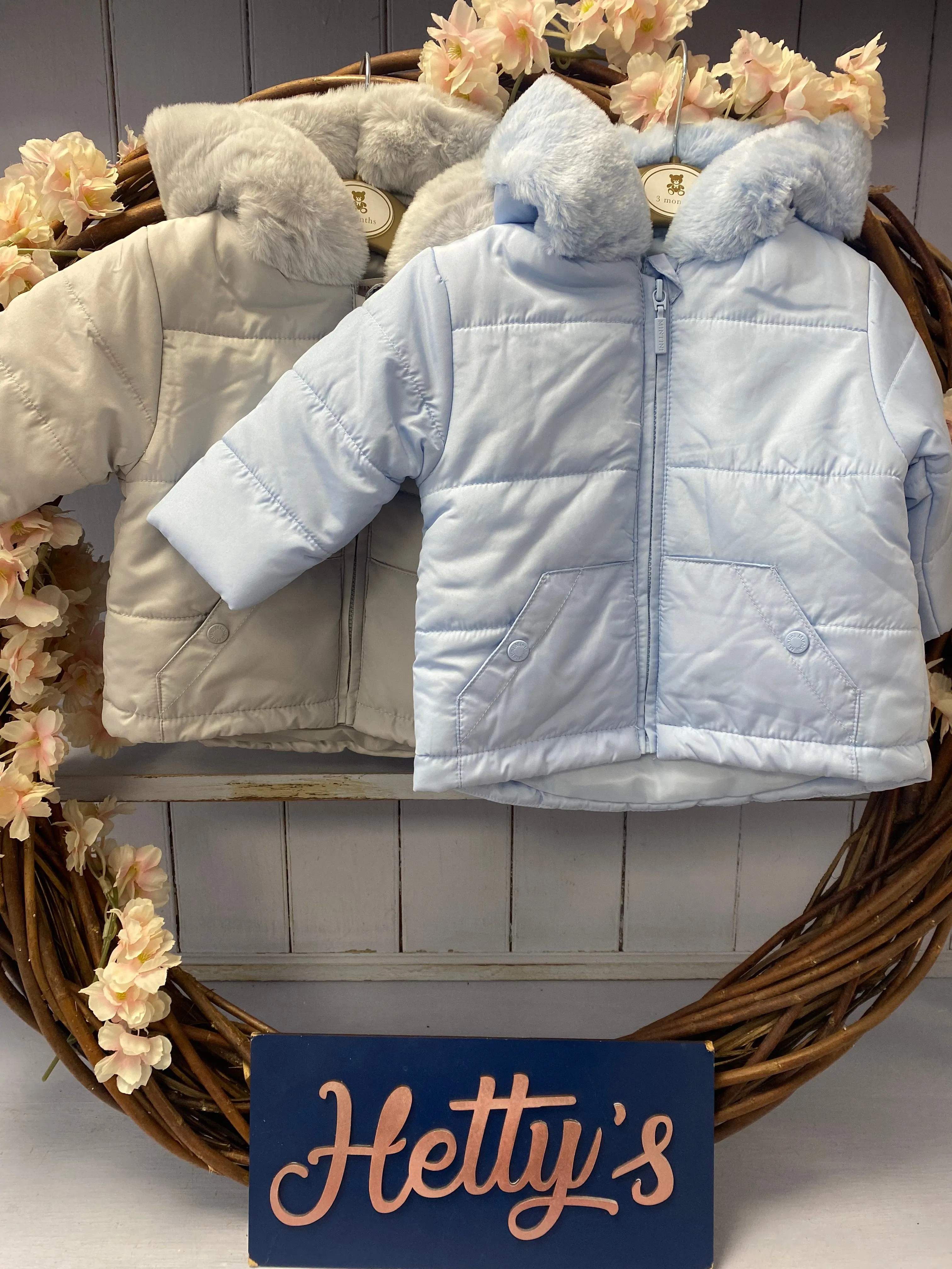 Blue/Grey Mintini Puffer Coat
