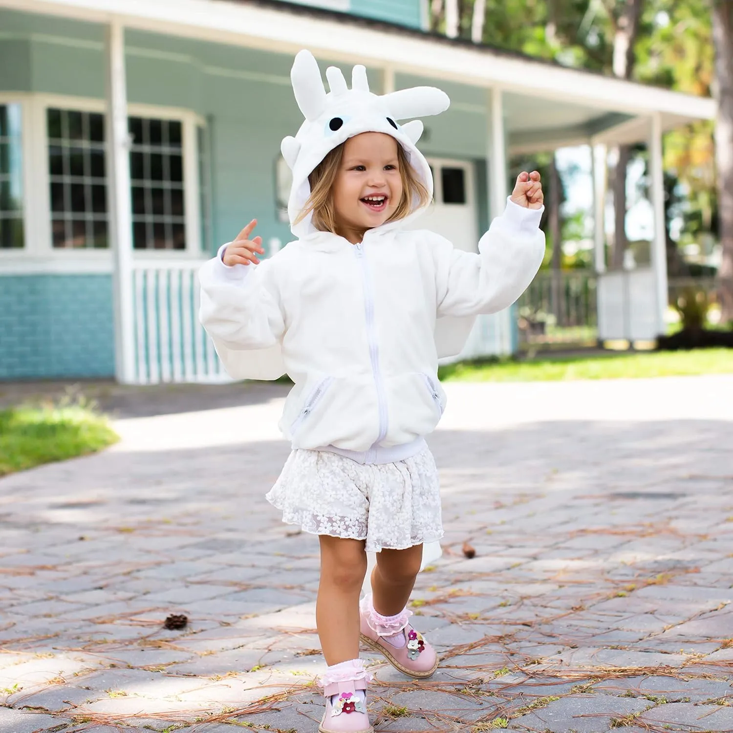 ComfyCamper Adorable Dragon Hoodie for Boys Girls Kids and Adults as Cute Animal Dragon Costume Sweatshirt