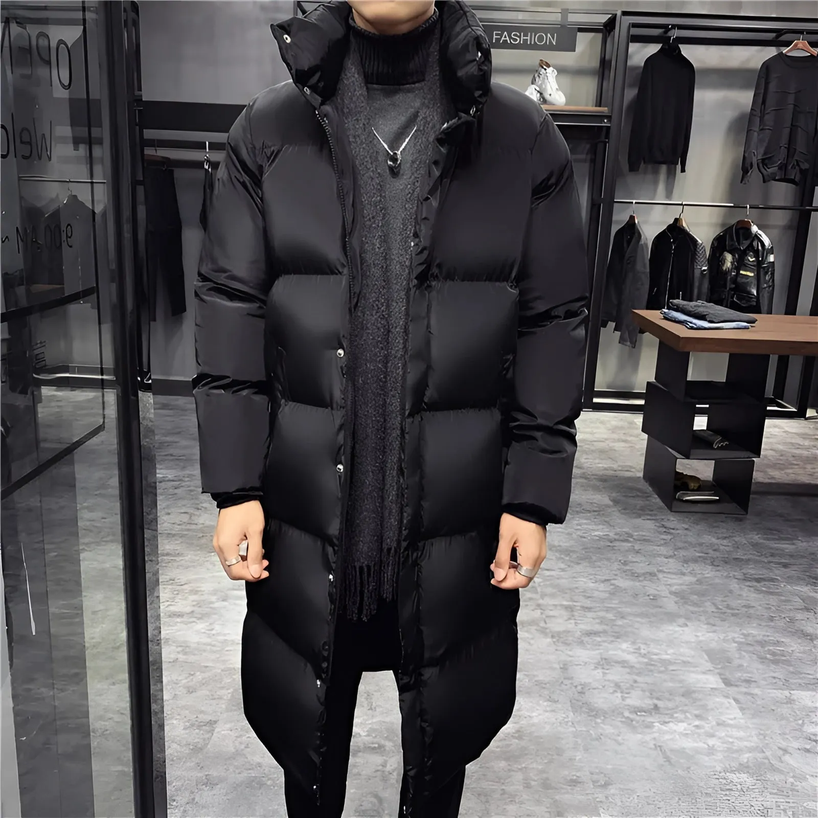 Eman  Longline Puffer Coat
