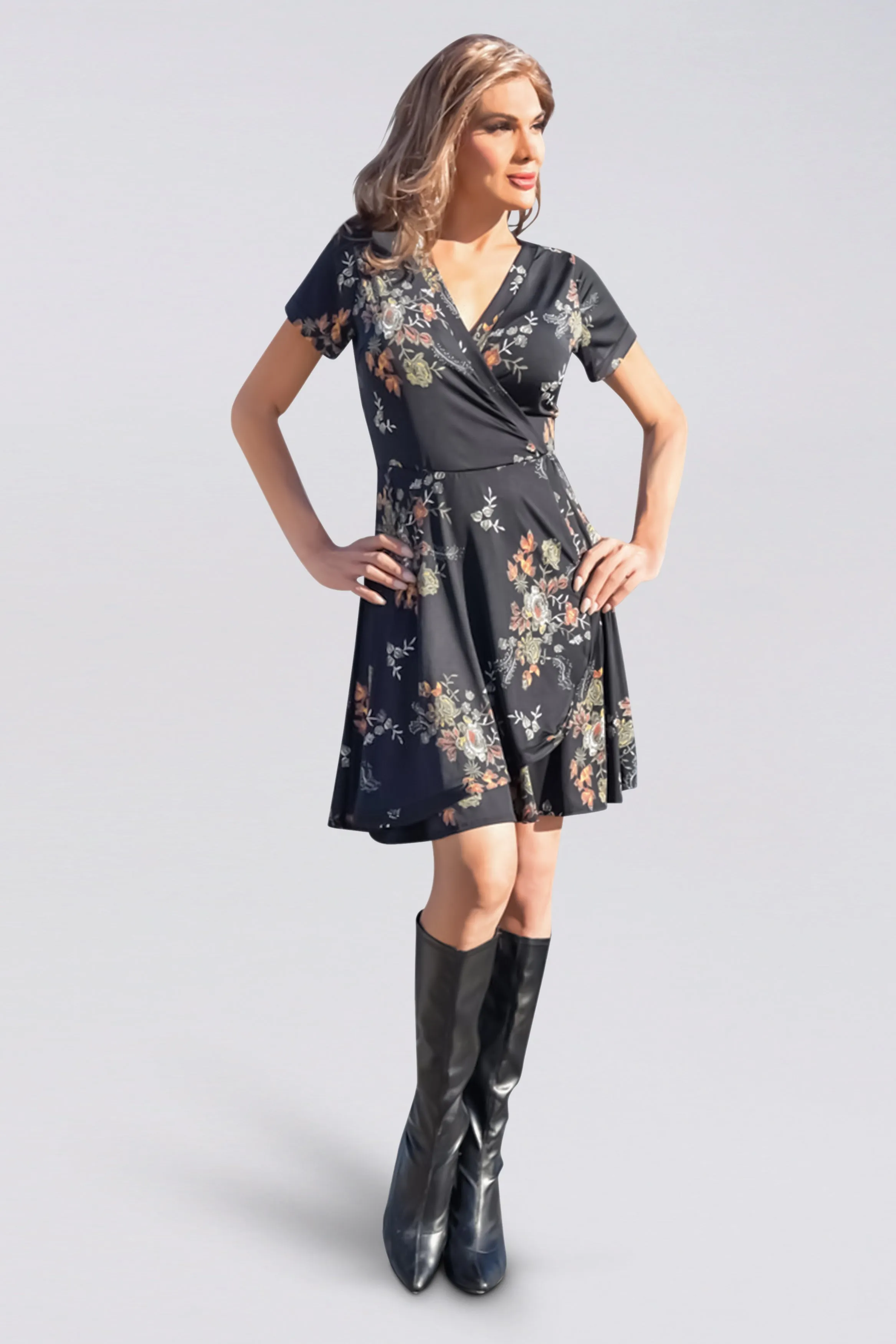 Fabulous En Femme Wrap Dress
