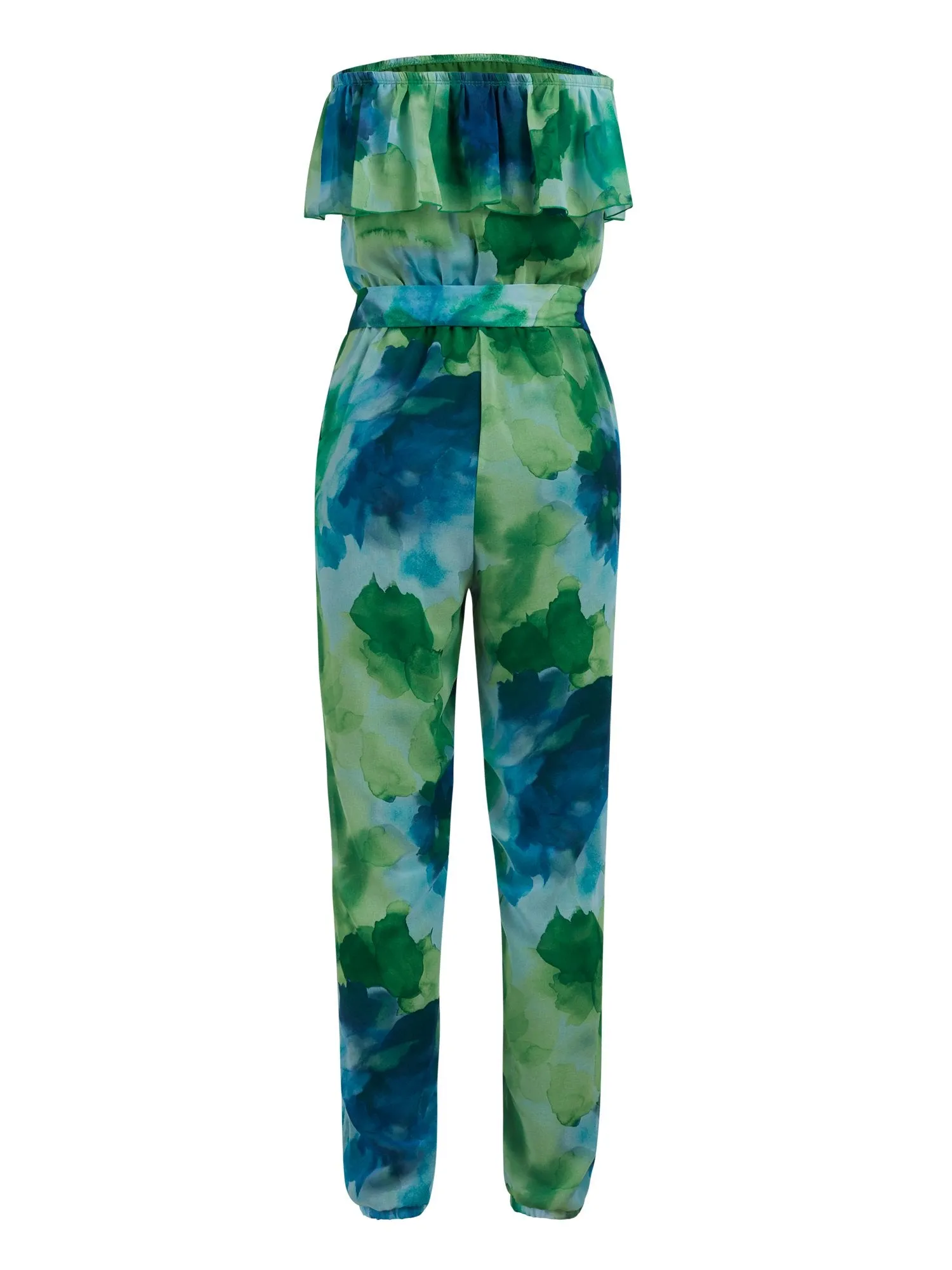 Floral-Print Strapless Jumpsuit - Sweet Pea