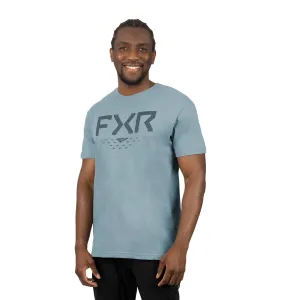 FXR Mens Helium Premium T-Shirt Light Steel/Dark Steel Blue