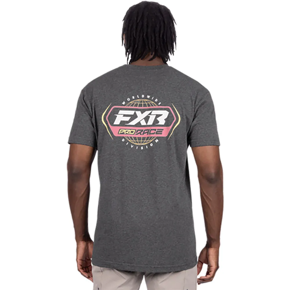 FXR Race Div Premium T-Shirt Heather/Dusty Rose Grey