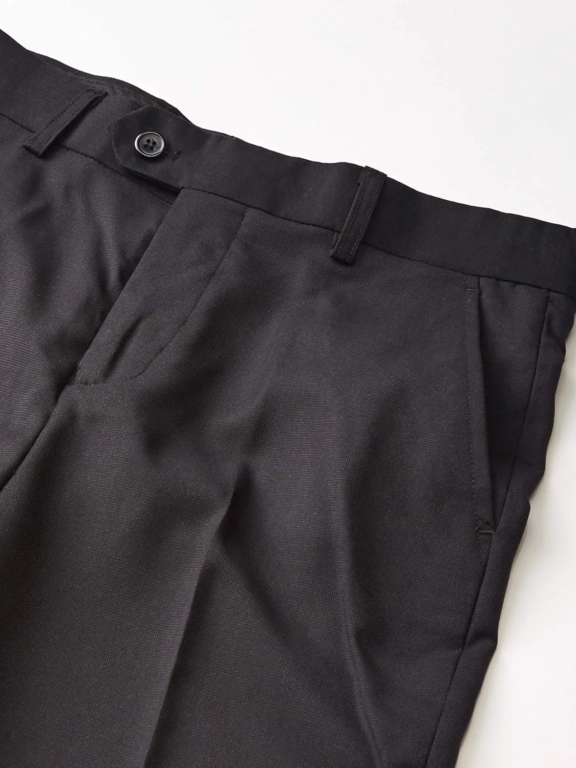 Isaac Mizrahi Boys' Slim Fit Birdseye Texture Dress Pants