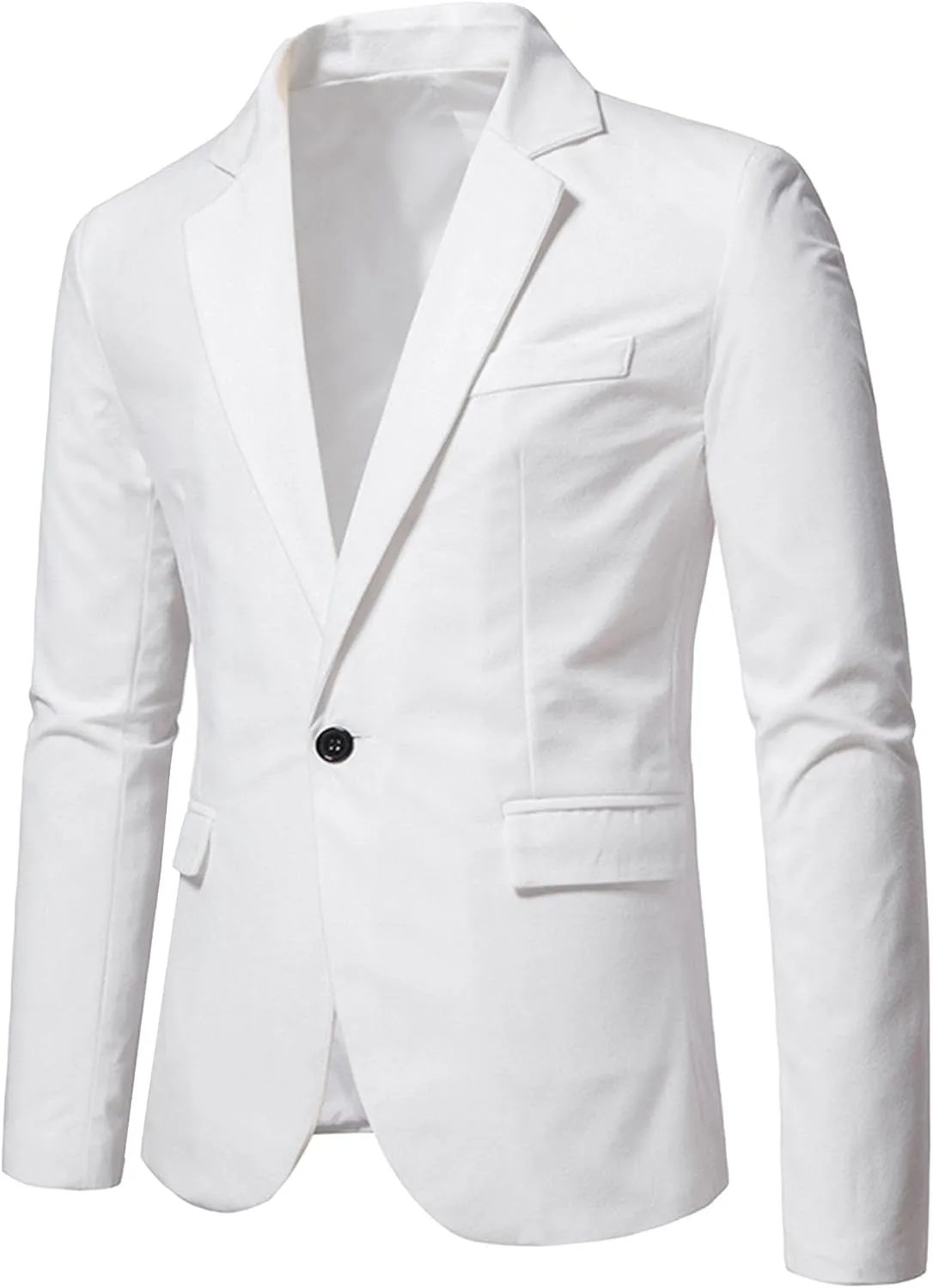 Mens Slim Fit Sport Coat Casual Blazer One Button Business Suit Jacket Stretch Travel Lightweight Suit Jacket