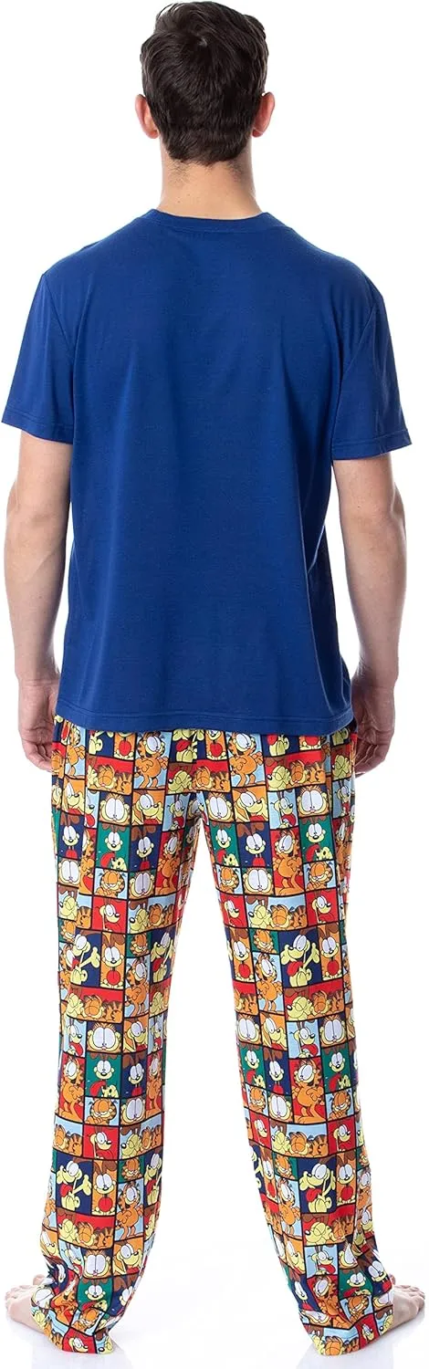 Nickelodeon Mens' Garfield Odie Comic Strip Chill Out Sleep Pajama Set