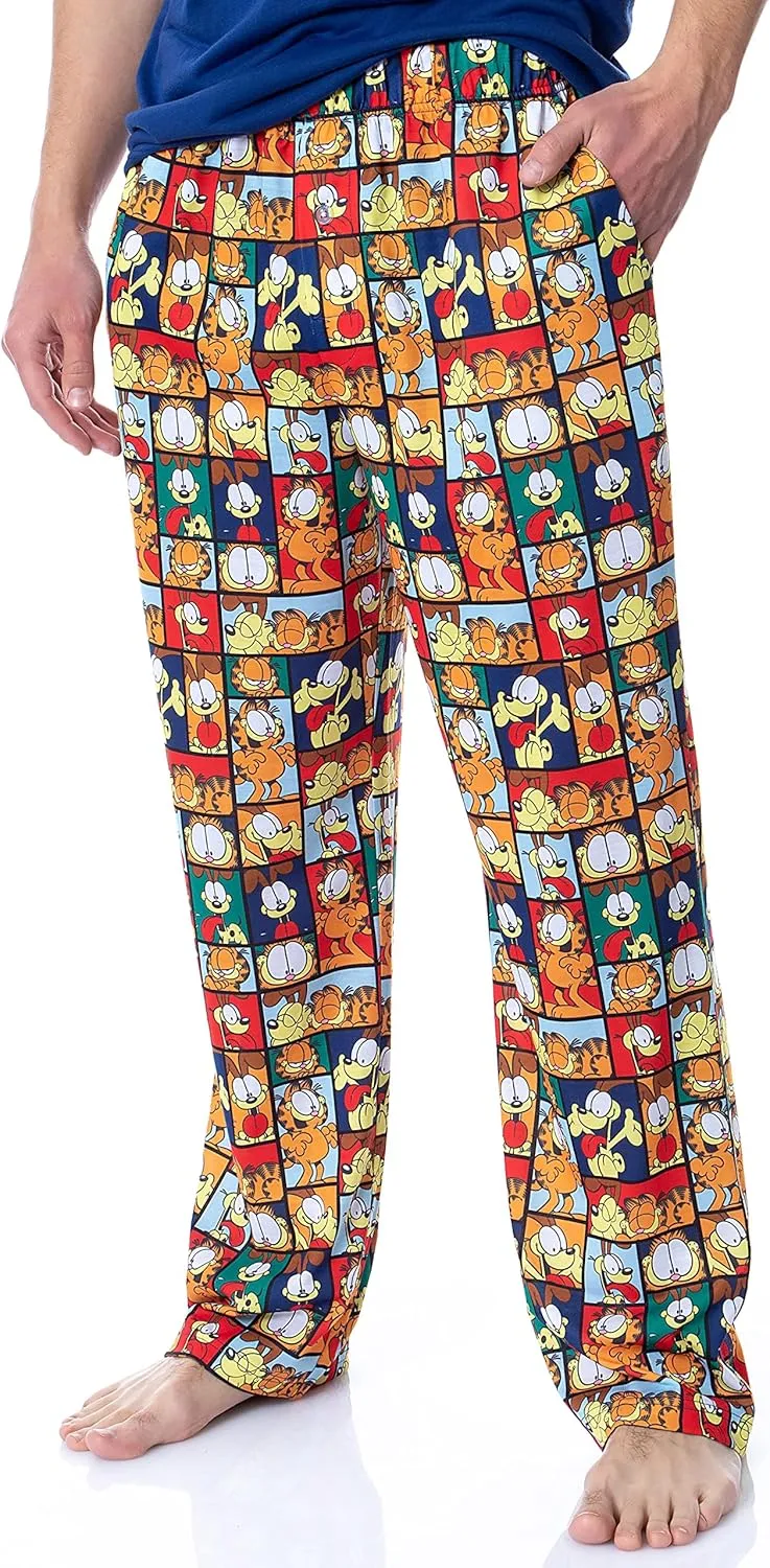 Nickelodeon Mens' Garfield Odie Comic Strip Chill Out Sleep Pajama Set