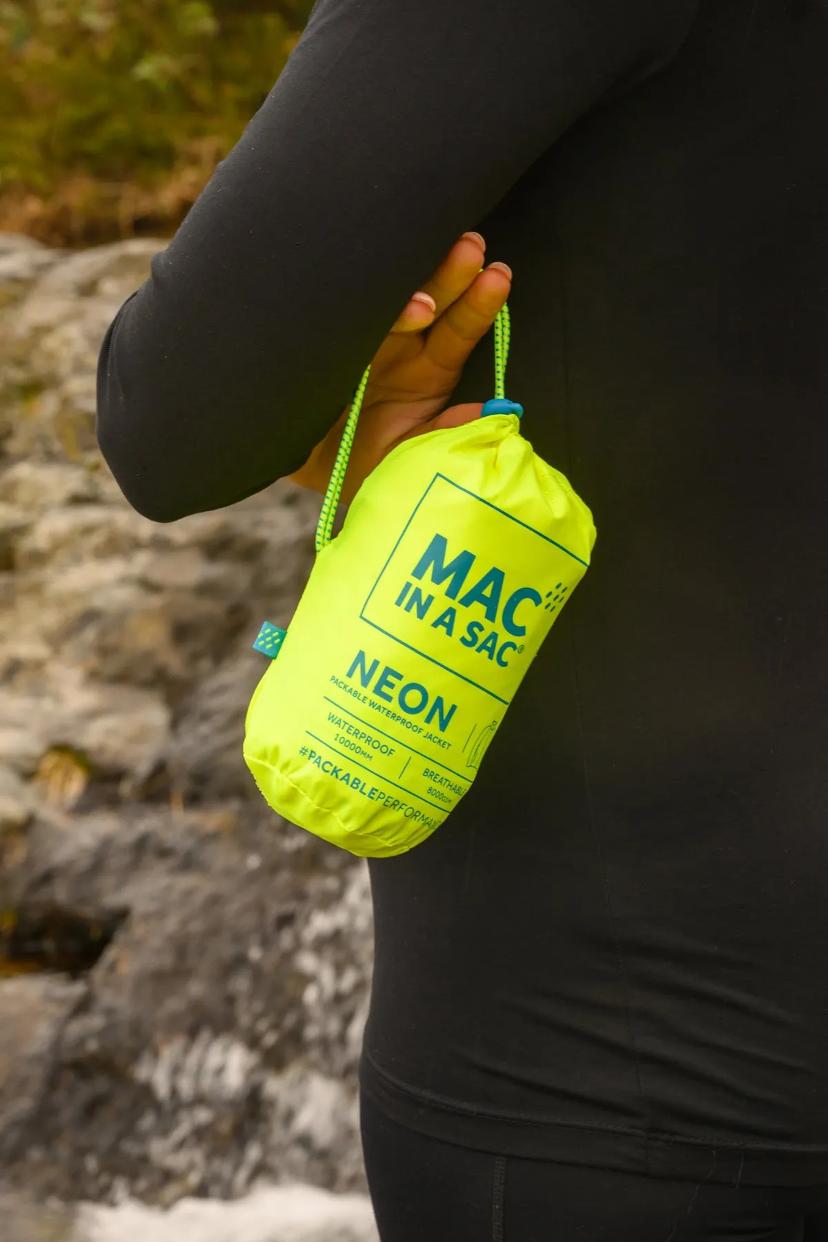 Origin Packable Waterproof Jacket - Neon Yellow