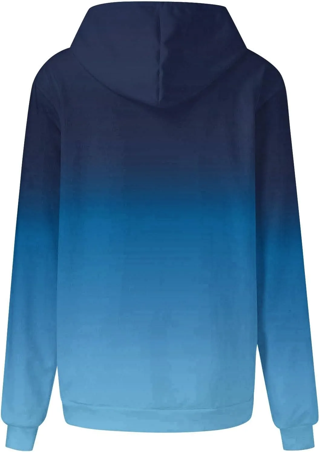 Oversized Hoodies For Women 2024 Trendy Gradient Color Long Sleeve Hooded Sweatshirt Loose Fall Pullover Hoodie