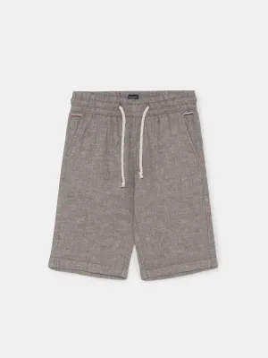 Relaxed Linen Bermuda Shorts