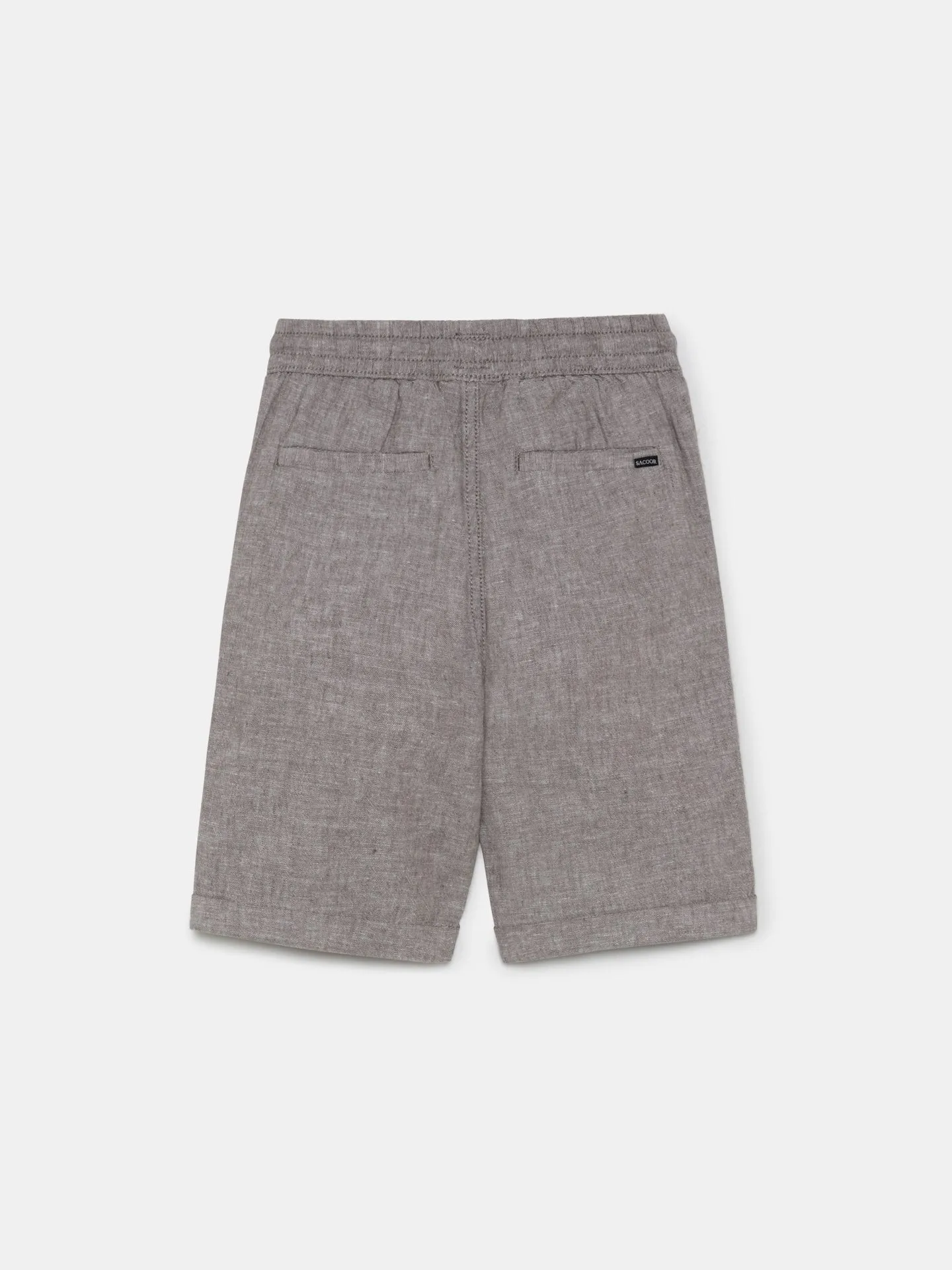 Relaxed Linen Bermuda Shorts