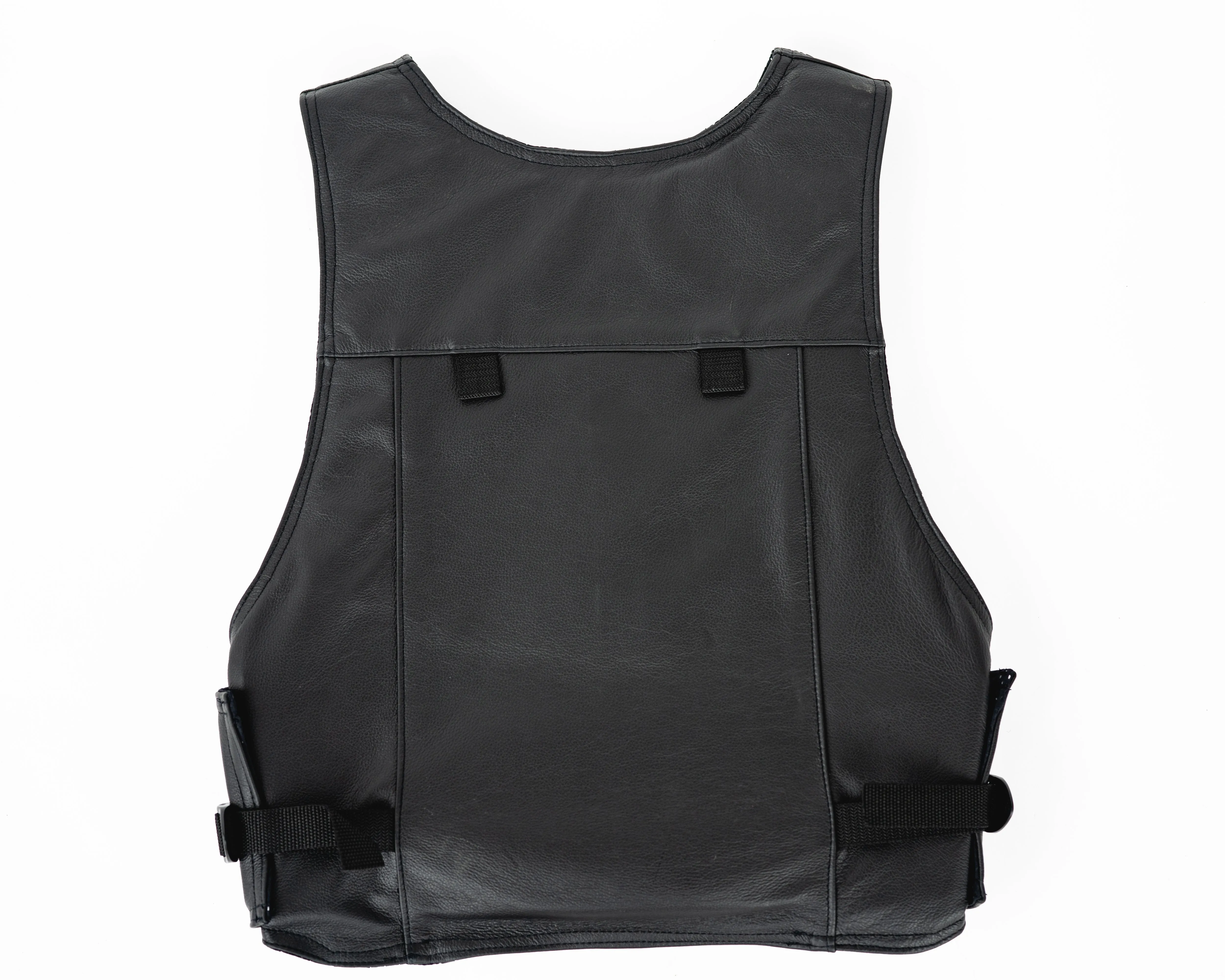 Ride Right Wright Western Saddle Bronc Vest - Black Leather