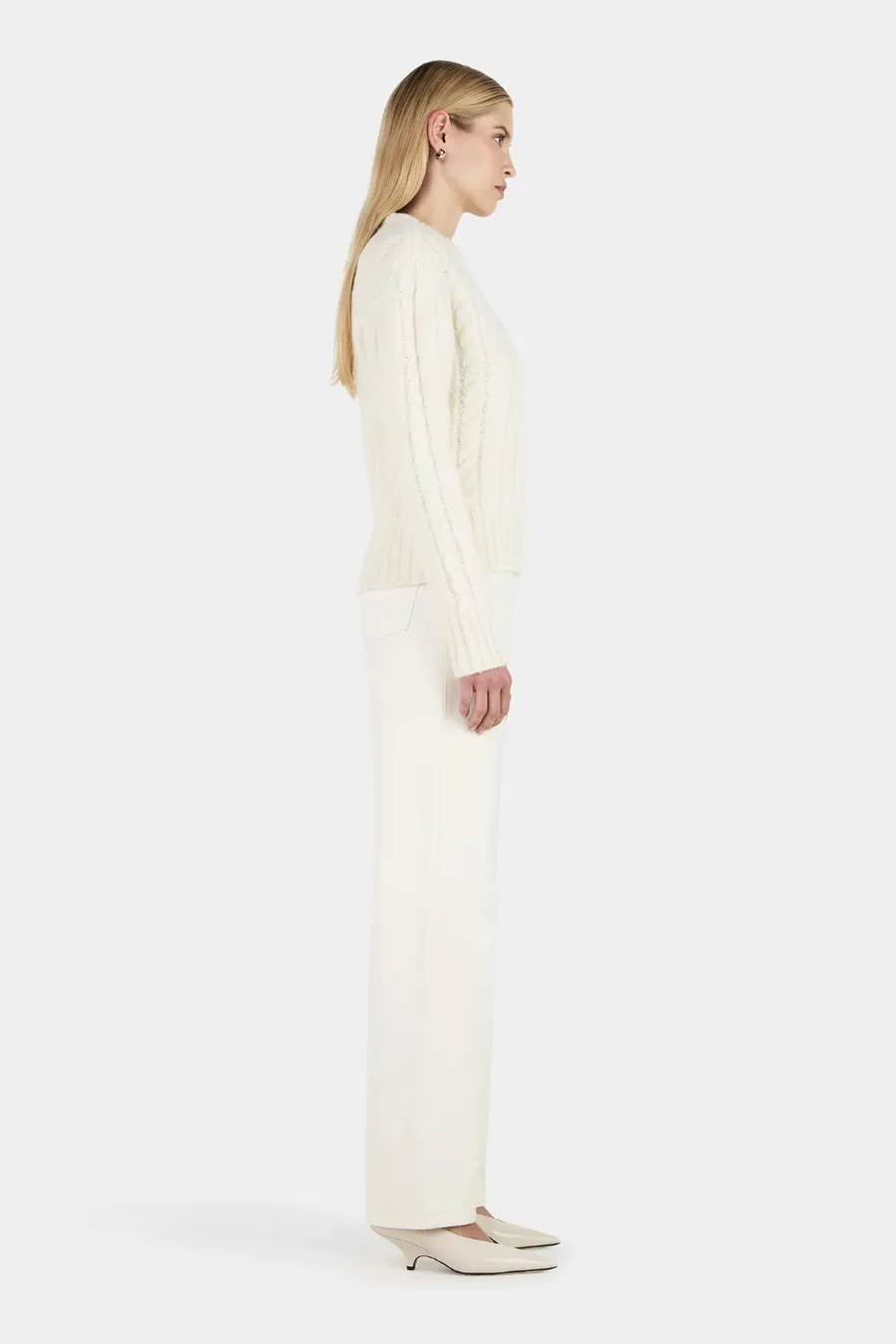 Stevie Knit Jumper Ivory