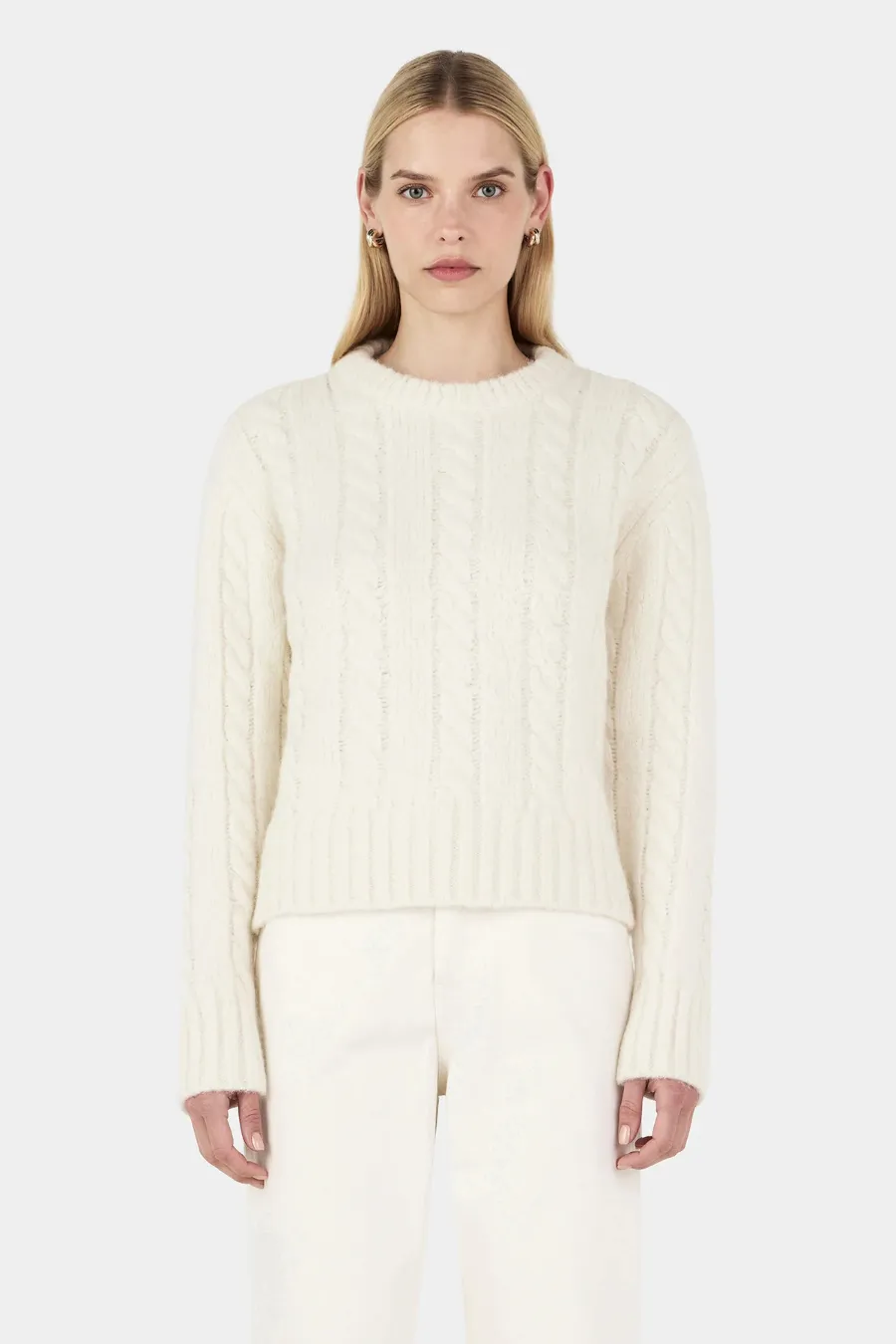 Stevie Knit Jumper Ivory