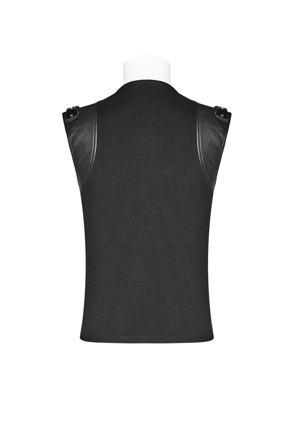 Stylish Punk Style Black Lace-Up Skeleton Vest