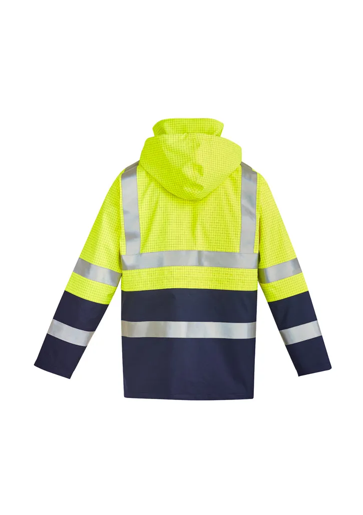 Syzmik Mens Orange Flame Arc Rated Antistatic Waterproof Jacket (ZJ900)