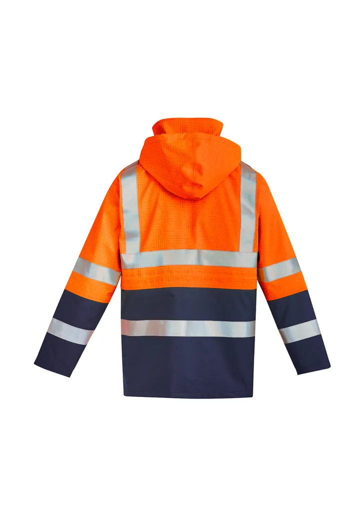 Syzmik Mens Orange Flame Arc Rated Antistatic Waterproof Jacket (ZJ900)