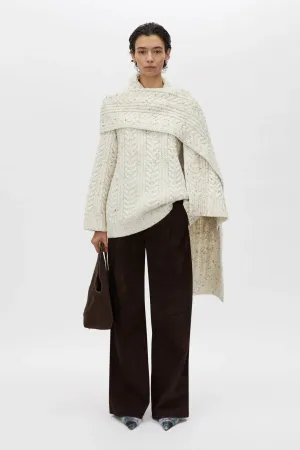 Terrazzo Scarf Cream Fleck
