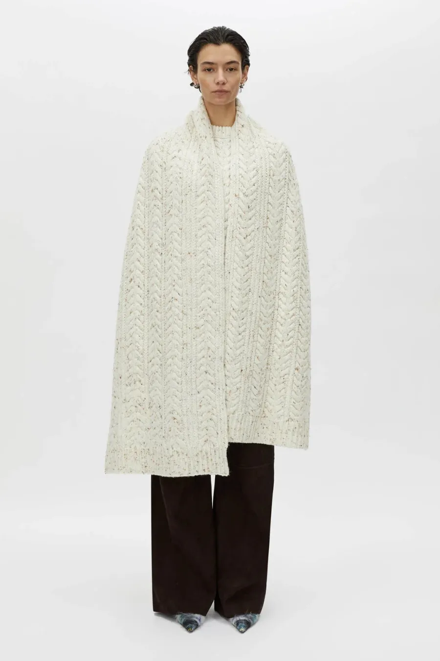 Terrazzo Scarf Cream Fleck
