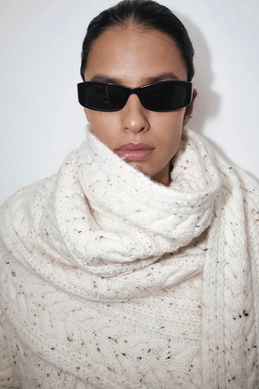Terrazzo Scarf Cream Fleck