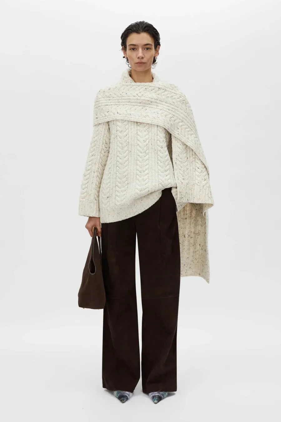 Terrazzo Scarf Cream Fleck