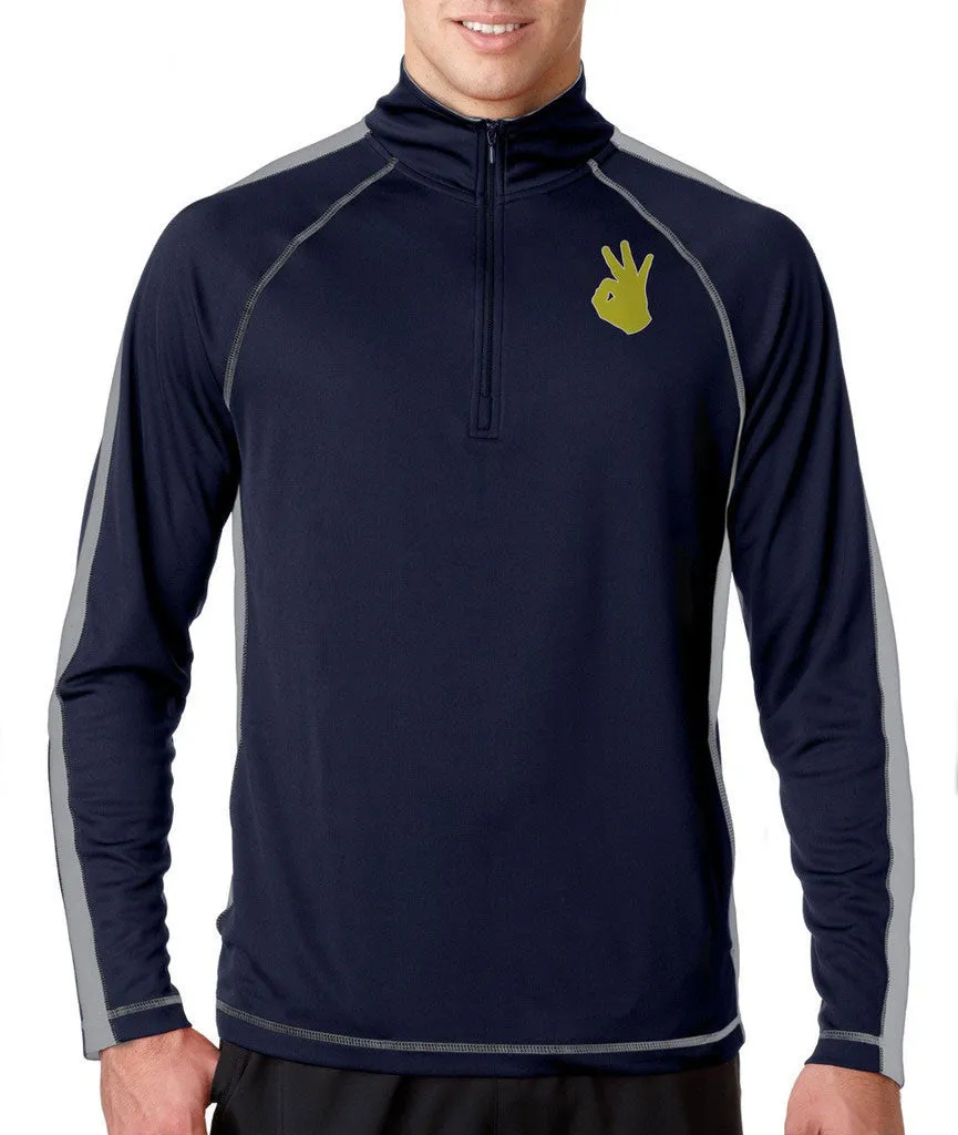 THROWIN' 3 HALF ZIP - Lightweight L/S Warm-Up Top