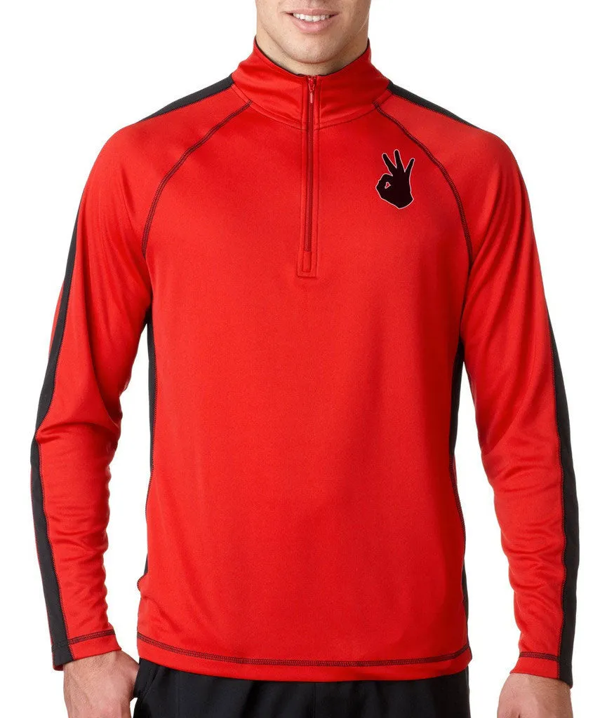 THROWIN' 3 HALF ZIP - Lightweight L/S Warm-Up Top