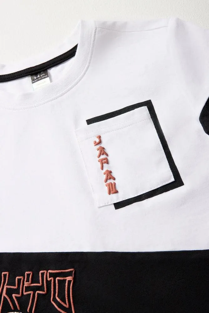 Tuxedo Short Sleeve T-Shirt Black & White