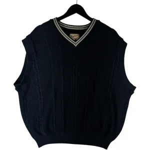Vintage Woolrich Cable Knit V-Neck Sweater Vest