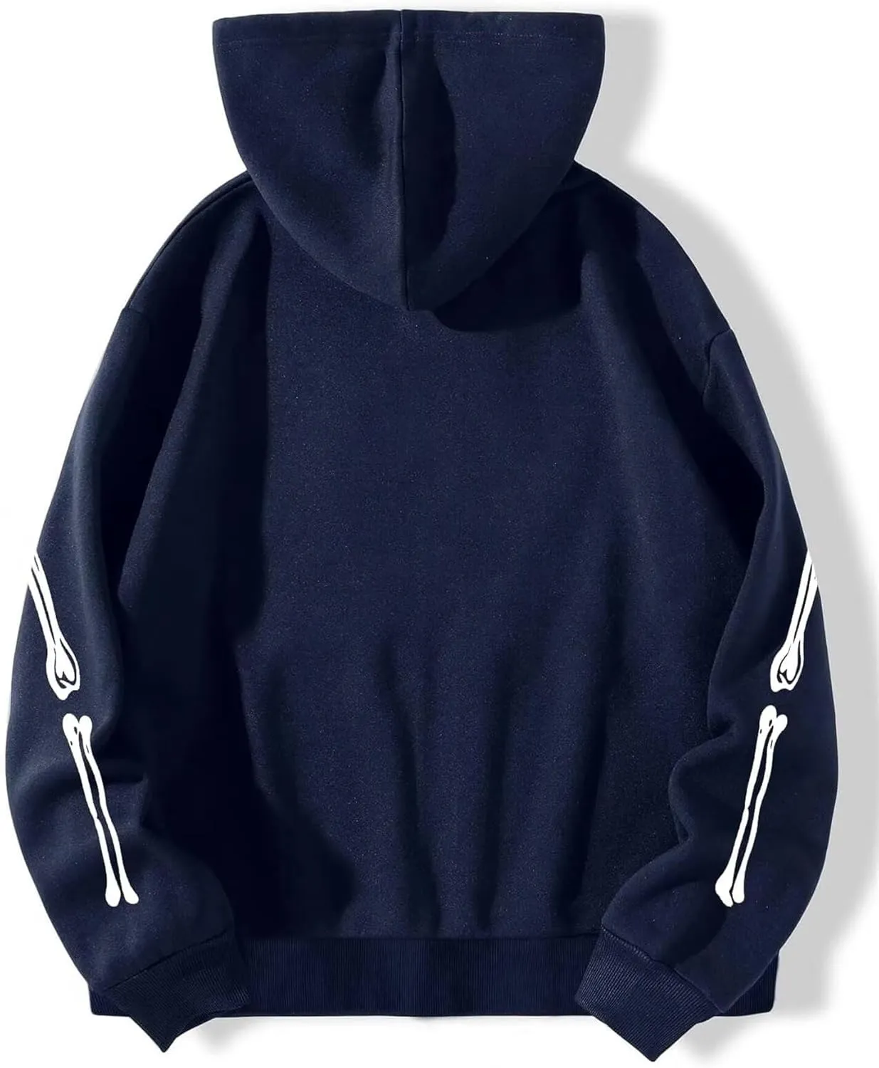 Women Trendy Hoodie Y2K Zip Up Oversized Sweatshirt Harajuku Punk Streetwear Long Sleeve Skeleton Grapic Jacket Cute