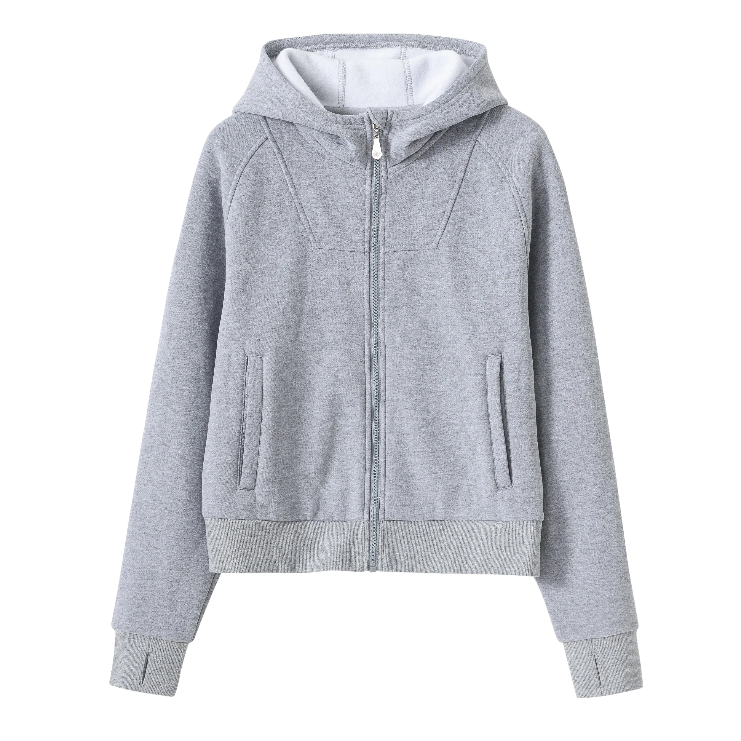Women's Full Zip Cropped Sweatshirt