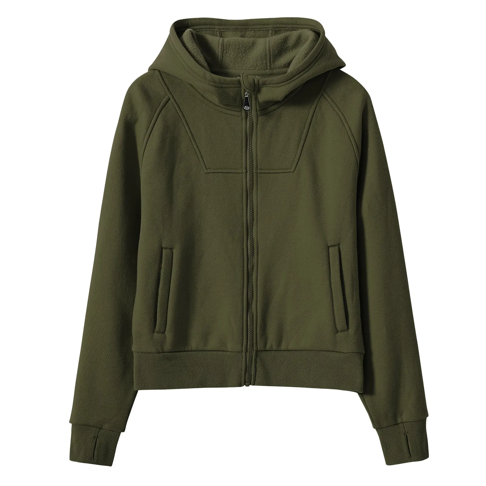 Women's Full Zip Cropped Sweatshirt