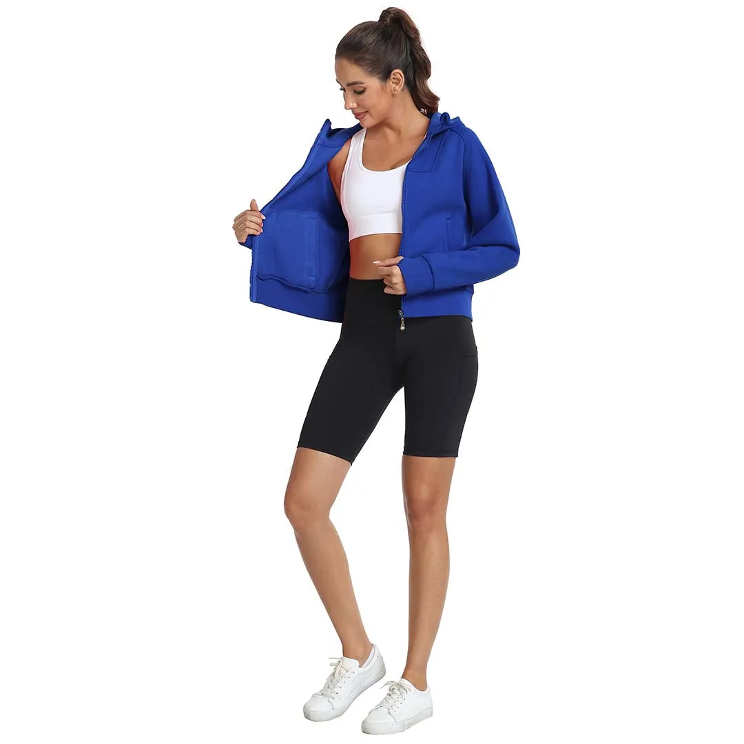 Women's Full Zip Cropped Sweatshirt